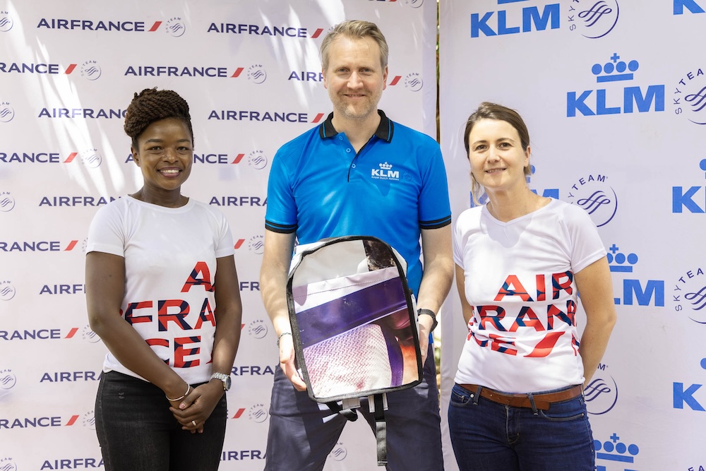 Air France-KLM Donates Eco-Friendly Bags to Students in a Nairobi School